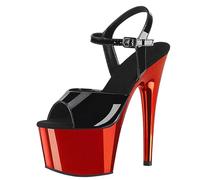 Décolleté da Donna con Cinturino alla Caviglia, Abito da Sposa, Sandali con Tacco. Sandali con Plateau e Tacco Alto. Tacchi Alti per la Pole Dance degli spogliarellisti