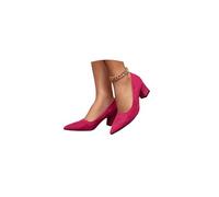 Décolleté da Donna con Tacco Grosso a Punta Scarpe da Abito Classiche con Tacco Alto Eleganti Comodi Décolleté