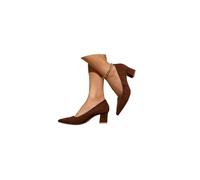 Décolleté da Donna con Tacco Grosso a Punta Scarpe da Abito Classiche con Tacco Alto Eleganti Comodi Décolleté