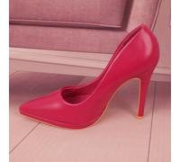 Décolleté in pelle sintetica con tacco a spillo, eleganti scarpe con tacco alto Escarpins a punta di artiglio,Modesto a prima vista e molto comodo.Non essere triste per il confortoEUR36,EUR37,EUR38,EU