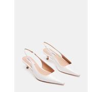 Décolleté slingback Kari, matrimonio Bianco 38