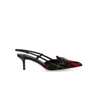 DÉCOLLETÉ SLINGBACK TARTAN NERO ROSSO ELISABETTA FRANCHI 39