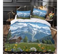 Decollo dell'aereo copripiumino 3 Pezzi microfibra ultra microfibra stampa 3D con federe per cuscini con cerniera Aviazione moderna Set Di Copripiumino for ragazzi e adolescenti King（220x240cm）