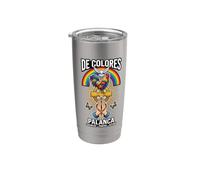 DeColores Cursillo Rainbow Rooster Cattolico Bicchiere termico in acciaio inox doppia parete