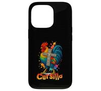 DeColores Cursillo Rainbow Rooster Cattolico Custodia per iPhone 13 Pro