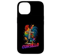 DeColores Cursillo Rainbow Rooster Cattolico Custodia per iPhone 14