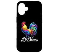 DeColores Cursillo Rainbow Rooster Cattolico Custodia per iPhone 16