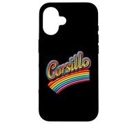 DeColores Cursillo Rainbow Rooster Cattolico Custodia per iPhone 16