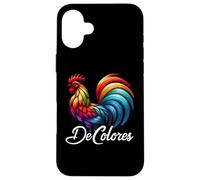 DeColores Cursillo Rainbow Rooster Cattolico Custodia per iPhone 16 Plus