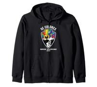 DeColores Cursillo Rainbow Rooster Cattolico Felpa con Cappuccio