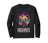 DeColores Cursillo Rainbow Rooster Cattolico Maglia a Manica