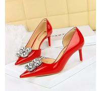 Decolte Rosso Fuoco Con Tacco A Spillo 7,5 Cm E Punto Luce Frontale CF42351