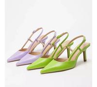 Decolte Slingback Donna Rosa Tacco Medio T-Bar Eleganti Fashion Z9P4S7YU