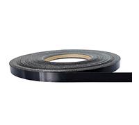 DecoMeister Bordo per Mobili Termoadesivo 21mm x 10m - Nastro in Melamina per Mensole e Tavoli - Bordatura in melaminico con adesivo termofusibile - Applicazione con Ferro da Stiro - Nero Lucido