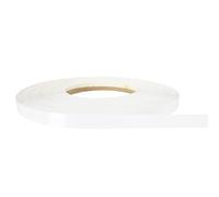 DecoMeister Bordo per Mobili Termoadesivo 21mm x 25m - Nastro in Melamina per Mensole e Tavoli - Bordatura in melaminico con adesivo termofusibile - Applicazione con Ferro da Stiro - Bianco Lucido
