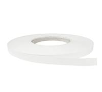 DecoMeister Bordo per Mobili Termoadesivo 21mm x 50m - Nastro in Melamina per Mensole e Tavoli - Bordatura in melaminico con adesivo termofusibile - Applicazione con Ferro da Stiro - Bianco Artico