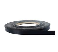 DecoMeister Bordo per Mobili Termoadesivo 21mm x 5m - Nastro in Melamina per Mensole e Tavoli - Bordatura in melaminico con adesivo termofusibile - Applicazione con Ferro da Stiro - Nero Opaco
