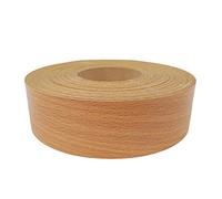 DecoMeister Bordo per Mobili Termoadesivo 40mm x 50m - Nastro in Melamina per Mensole e Tavoli - Bordatura in melaminico con adesivo termofusibile - Applicazione con Ferro da Stiro - Faggio Scuro