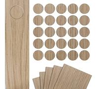 DecoMeister Copriviti Autoadesivi Ø 14mm 125 Pezzi - Tappi di Copertura per Buchi Mobili - Rotondi Copri Viti in Melamina Sottile con Colla Forte - Per Mobili e Legno - Rovere Linberg