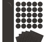 DecoMeister Copriviti Autoadesivi Ø 14mm 125 Pezzi - Tappi di Copertura per Buchi Mobili - Rotondi Copri Viti in Melamina Sottile con Colla Forte - Per Mobili e Legno - Grigio Grafite