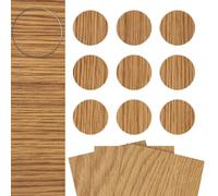DecoMeister Copriviti Autoadesivi Ø 20mm 27 Pezzi - Tappi di Copertura per Buchi Mobili - Rotondi Copri Viti in Melamina Sottile con Colla Forte - Per Mobili e Legno - Rovere