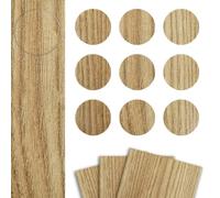 DecoMeister Copriviti Autoadesivi Ø 20mm 27 Pezzi - Tappi di Copertura per Buchi Mobili - Rotondi Copri Viti in Melamina Sottile con Colla Forte - Per Mobili e Legno - Sorbo