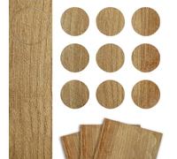 DecoMeister Copriviti Autoadesivi Ø 20mm 27 Pezzi - Tappi di Copertura per Buchi Mobili - Rotondi Copri Viti in Melamina Sottile con Colla Forte - Per Mobili e Legno - Rovere Riva