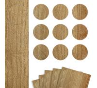 DecoMeister Copriviti Autoadesivi Ø 20mm 45 Pezzi - Tappi di Copertura per Buchi Mobili - Rotondi Copri Viti in Melamina Sottile con Colla Forte - Per Mobili e Legno - Rovere Riva