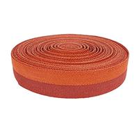 DecoMeister Nastro Bordatura Tappeti Termoadesivo 4cm x 5m - Striscia di Sbieco a Spina di Pesce - Bordo per Riparazione Moquette e Fai da Te Senza Cuciture, Poliestere Resistente - Terracotta/Rosso