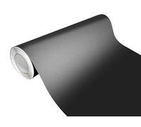 DecoMeister Pellicola Adesiva Auto 75x1000 cm - Vinile Wrapping Termoformabile Anti-Bolle e AntiGraffio - Film Protettivo UV per Carrozzeria, Bici, Arredamento - Interno ed Esterno - Nero Opaco FT1