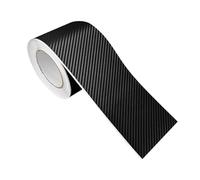 DecoMeister Pellicola Adesiva per Auto 10x300 cm - Pellicola Fibra di Carbonio Wrapping Termoformabile e AntiGraffio - Pellicola Protettiva UV per Auto, Moto - Interno ed Esterno - Carbon 3D Nero