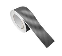 DecoMeister Pellicola Adesiva per Auto 5x100 cm - Pellicola Fibra di Carbonio Wrapping Termoformabile e AntiGraffio - Pellicola Protettiva UV per Auto, Moto - Interno ed Esterno - Carbon 3D Grafite