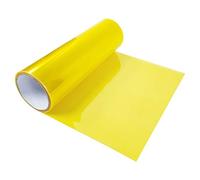DecoMeister Pellicola Fari Auto 30x150 cm - Pellicola Protettiva per Fanali Posteriori e Anteriori Adesiva e Termoplastica per Auto e Moto - Protezione da Graffi, UV e Intemperie - Giallo