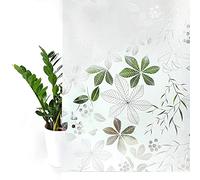 DecoMeister Pellicola Statica per Finestre 45x150 cm - Pellicola per Vetri Decorativa in PVC Perdita di Luce e Senza Colla - Facile da Applicare per Finestra e Cabina Doccia - Foglie di Castagno