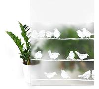 DecoMeister Pellicola Statica per Finestre 45x240 cm - Pellicola per Vetri Decorativa in PVC Perdita di Luce e Senza Colla - Facile da Applicare per Finestra e Cabina Doccia - Filippa