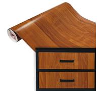 DecoMeister pellicole adesive effetto legno decorative decorazioni in pellicola autoadesiva a per mobili venatura del legno 67,5x100 cm ontano medio