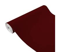 DecoMeister pellicole adesive effetto velluto pellicola decorative decorazioni i autoadesiva per mobili 45x100 cm Velluto bordeaux - rosso