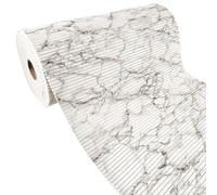 DecoMeister Tappetino da Bagno in Morbida Schiuma 170x65 cm - Tappeto Corsia e Passatoia Gomma Antiscivolo Multiuso per Corridoio e Bordo Piscina, PVC Traspirante - Marmo Grigio