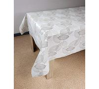 DecoMeister Tovaglia plastificata 140x180 cm | Tovaglia antimacchia in PVC idrorepellente | Copritavolo impermeabile per esterno, giardino e cucina resistente alle intemperie | Foglie Marroni