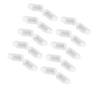 DECOMELODY 10 Paia Naselli in Silicone per Occhiali Cuscinetto Nasale Antiscivolo Pezzi di Ricambio per Montature Occhiali da Vista da Sole Confortevoli e Stabili