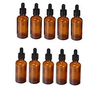 DECOMELODY 10 pezzi Bottiglie Contagocce in Vetro Resistenti UV per Essenziali Profumi e Cosmetici per Aromaterapia Massaggi e Viaggio