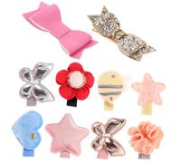 DECOMELODY 10 Pezzi Mollette per Capelli Bambina con Farfalla e Piccole Clip Leggere e Resistenti per Acconciature Sicure e Decorazioni per Feste