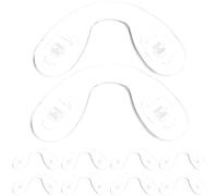 DECOMELODY 10 Pezzi Naselli in Silicone per Occhiali da Sole e Vista, Naselli Antiscivolo Morbidi Medi 31X17Mm, Kit di Ricambio per Sostituzione Nasello Ponte Nasale Confortevole