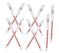 DECOMELODY 10 Pezzi Pennarello Per La Pelle Penne Tinta Labbra Pennarello Pelle Bianca Pennarello Per Sopracciglia Chiaro Rivestimento Frustata Temperamatite Prodotti Facciale Rosso Plastica