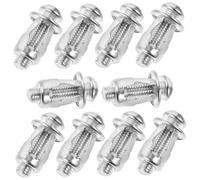 DECOMELODY 10 set Elementi a forma di fiore e bulloni di espansione per ancoraggi porte cave Kit fissaggio resistente e riutilizzabile per installazioni sicure