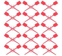 DECOMELODY 1000 Pezzi Perni di Bloccaggio Antincendio in Plastica Rosso Scuro, Fascette di Sicurezza Antimanomissione per Estintori, Sigilli di Sicurezza per Gestione e Ispezione in Ambienti