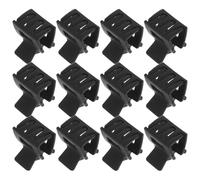 DECOMELODY 12 Pezzi 12 Pezzi Mini Mollette per Chioma Nere in Plastica Antiscivolo, Fermagli Artiglio Piccoli per e Donne, Clip Multiuso per Styling Chioma Sottili e Spessi, Accessori per