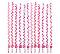 DECOMELODY 12 Pezzi Anellini Morbidi per Capelli Rosa per Ragazze, per Realizzare Diverse Acconciature e Tenere i Capelli Ricci, per Scuole di Cosmetologia e Saloni