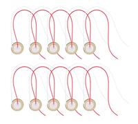 DECOMELODY 12 pezzi Dischi Piezoelettrici per Chitarra Sensori Membrana Sottili e Leggeri Accessori Pickup con Foglio di Rame per Trigger Batteria e Buzzer Basso Consumo