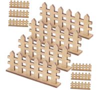 DECOMELODY 12 pezzi Miniatura Recinzione Legno Mini Staccionata Micro Paesaggio delle Fate Decorazione DIY per e Bonsai Facile da Installare